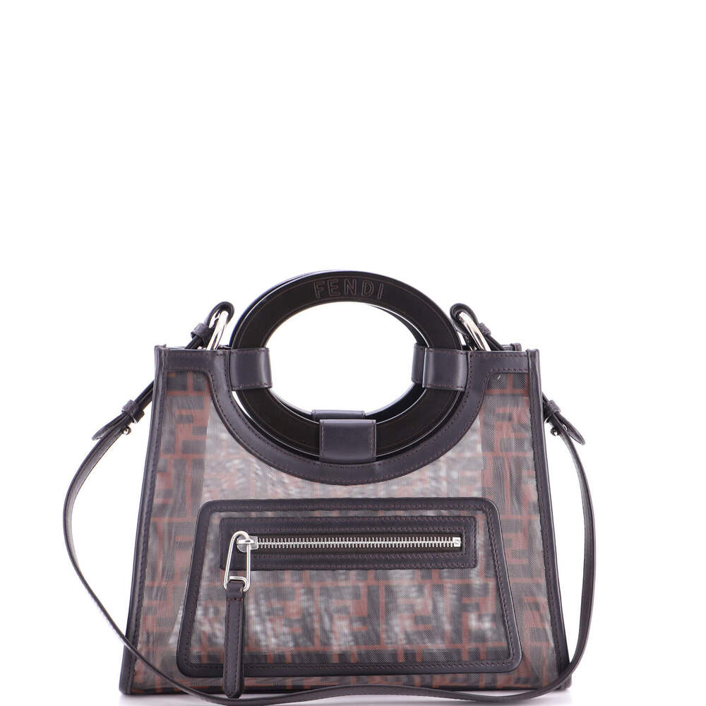 Fendi Small Runaway Shopper Tote Zucca Mesh